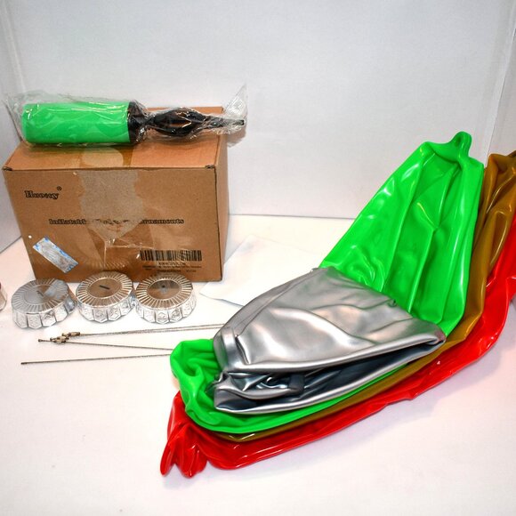 Huoety Inflatable Christmas Ornaments – 4 Pack 18" Large Christmas Decoration Ba - Picture 3 of 3